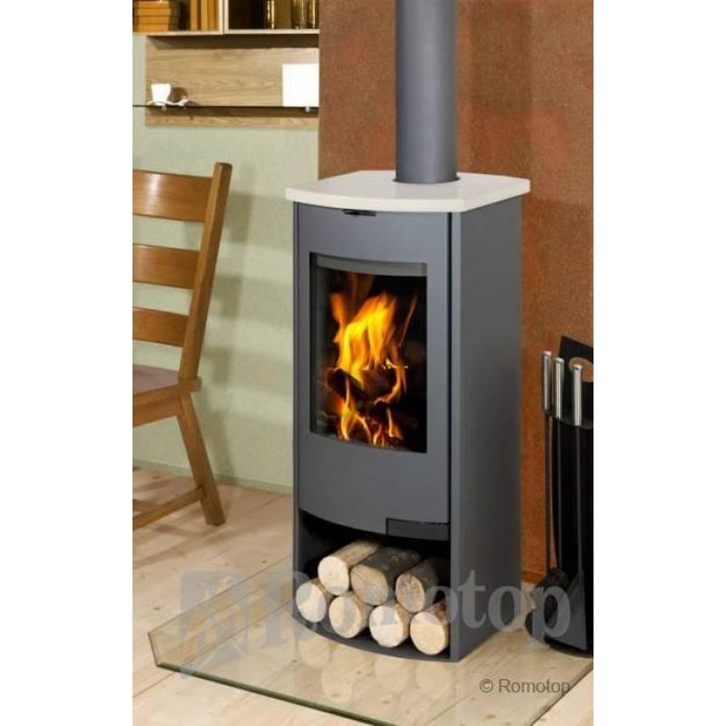 Romotop Tala 02 krbová kamna plech, rádiusová dvířka, keramika