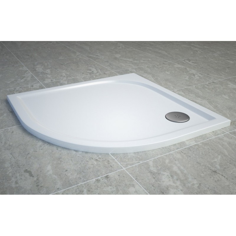 RONAL ANNEA čtvrtkruhová vanička sprchová vanička 80x80 cm, litý mramor WAR55080004