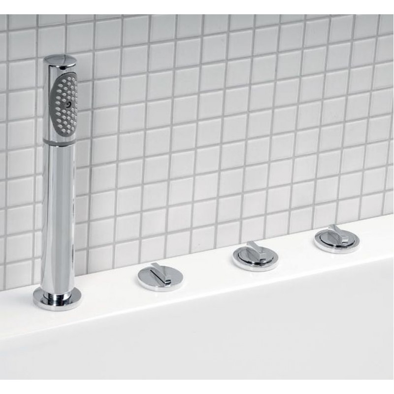 SAPHO NA OKRAJ VANY RS1451 Čtyřprvková baterie ROUND, 2 cesty SAPHO NA OKRAJ VANY RS1451 Čtyřprvková baterie ROUND, 2 cesty