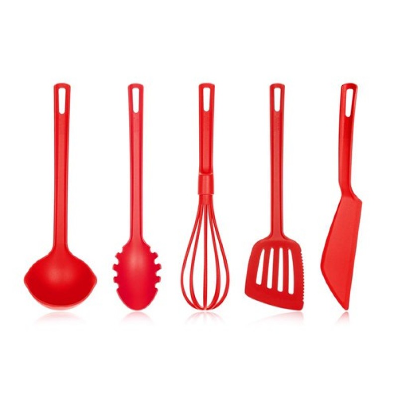 BANQUET Sada kuchyňského náčiní CULINARIA Red, 5 ks 28520135R BANQUET Sada kuchyňského náčiní CULINARIA Red, 5 ks 28520135R
