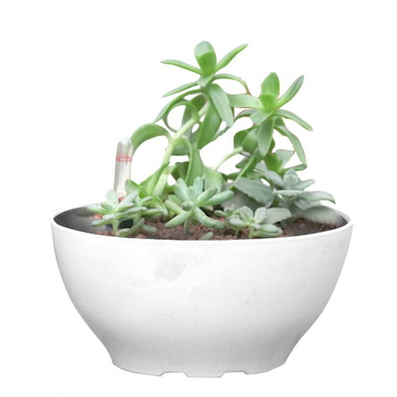 Samozavlažovací květináč G21 Ring big bílý 22cm 6392560