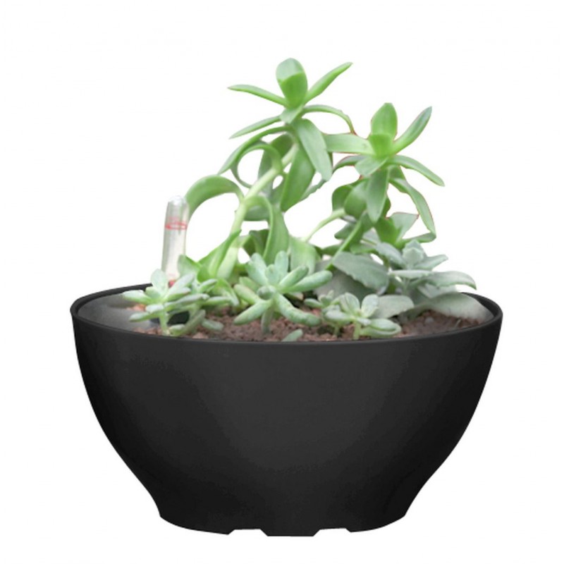 Samozavlažovací květináč G21 Ring big černý 22cm 6392561