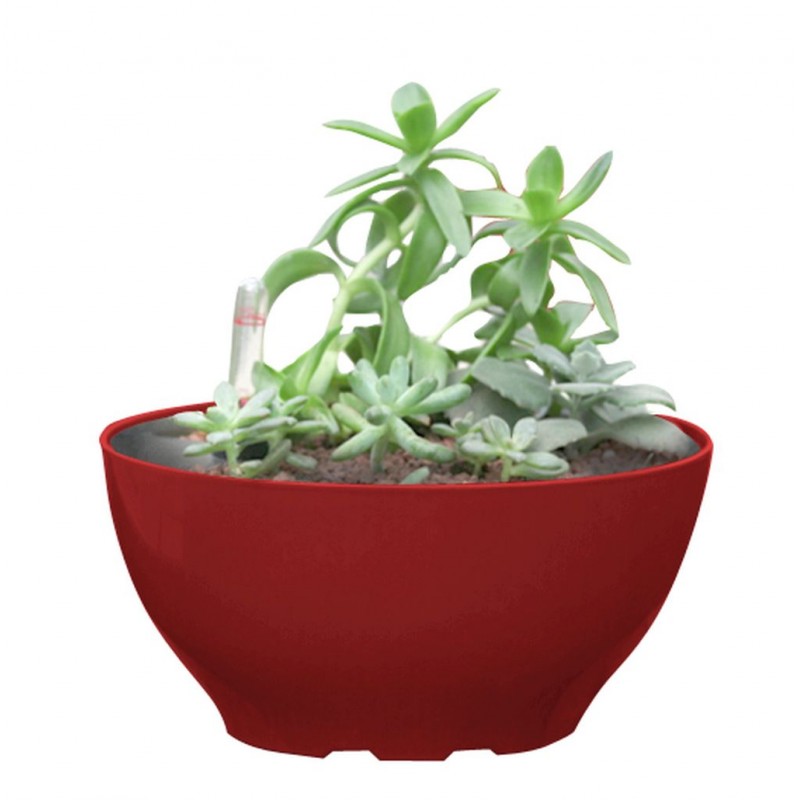 Samozavlažovací květináč G21 Ring big červený 22cm 6392562