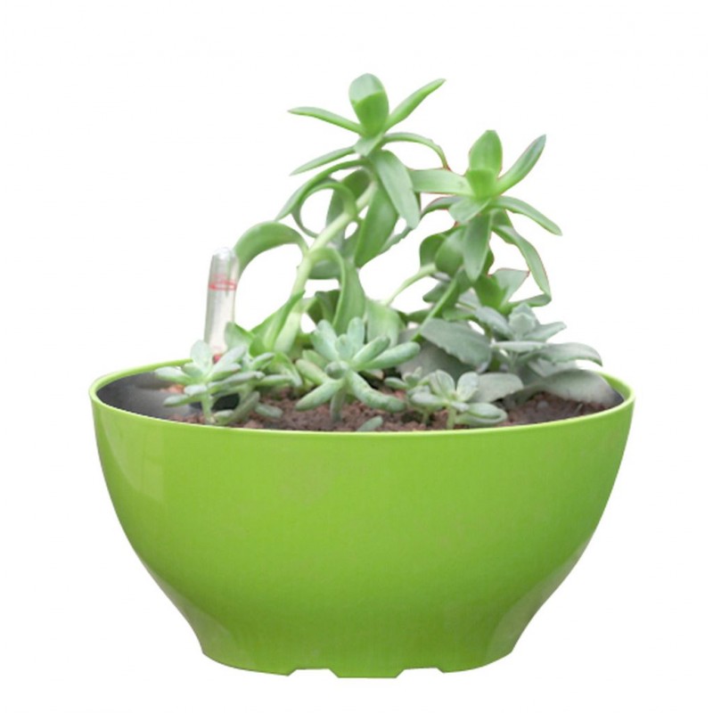 Samozavlažovací květináč G21 Ring big zelený 22cm 6392563 Samozavlažovací květináč G21 Ring big zelený 22cm 6392563