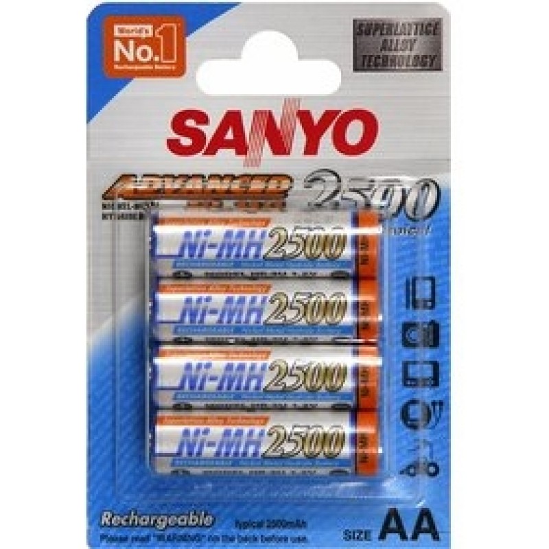 SANYO Nabíjecí baterie HR 3U-4BP 2500 MAH,AA 4KS 35013713 SANYO Nabíjecí baterie HR 3U-4BP 2500 MAH,AA 4KS 35013713