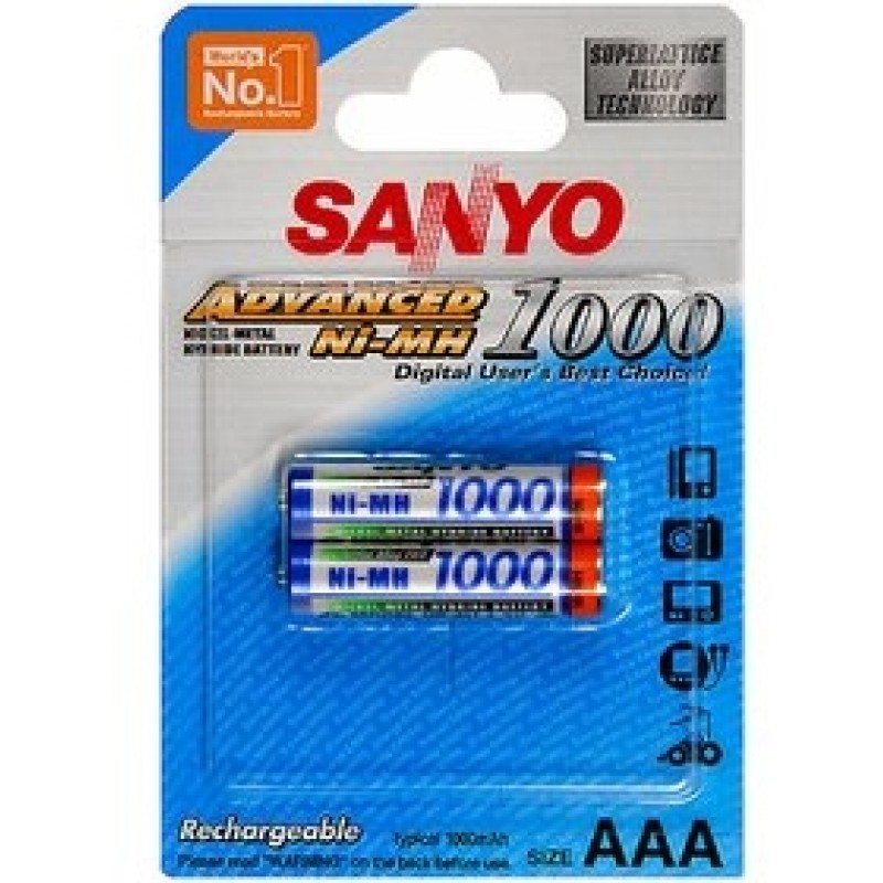 SANYO Nabíjecí baterie HR 4U-2BP 1000 MAH, AAA 2KS 35018151