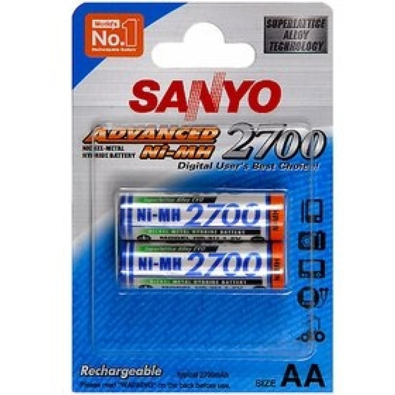 SANYO Nabíjecí baterie HR 3U-2BP 2700 MAH, AA 2KS 35019188 SANYO Nabíjecí baterie HR 3U-2BP 2700 MAH, AA 2KS 35019188