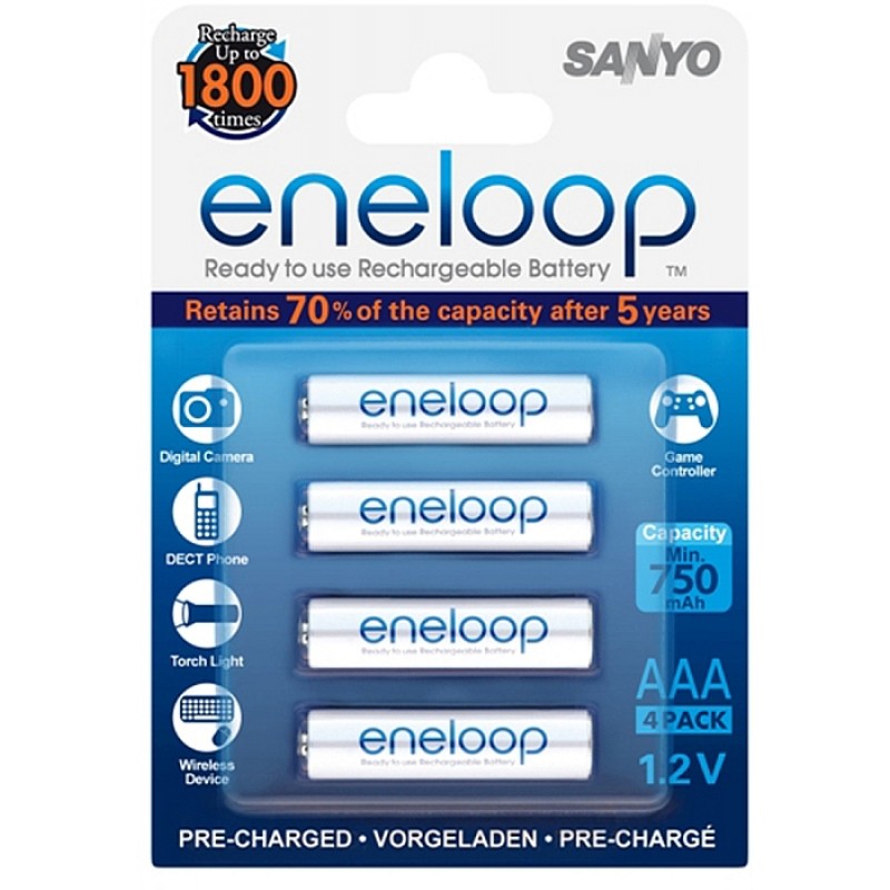 SANYO Baterie HR 4UTGB-4BP ENELOOP AAA 4KS 1800c 35033331 SANYO Baterie HR 4UTGB-4BP ENELOOP AAA 4KS 1800c 35033331