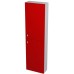 SAPHO AILA 55625 skříňka vysoká 40x140x18cm, pravá, červená/stříbrná