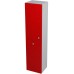 SAPHO AILA 55647 skříňka vysoká s košem 35x140x30cm, levá, červená/stříbrná