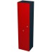 SAPHO AILA 55671 skříňka vysoká s košem 35x140x30cm, levá, červená/černá