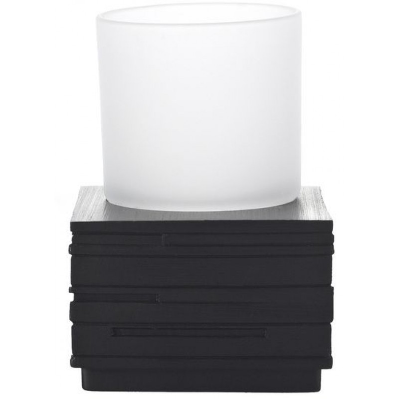 SAPHO BRICK sklenka na postavení, černá 22150110