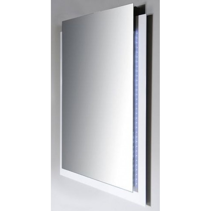 SAPHO EMA zrcadlo s přesahem s RGB osvětlením 50x70cm, bílá 22397 SAPHO EMA zrcadlo s přesahem s RGB osvětlením 50x70cm, bílá 22397