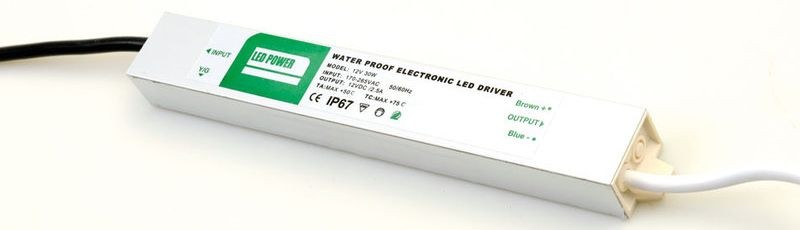 SAPHO LED driver 30W, 230/12V, vodotěsný LDR030 SAPHO LED driver 30W, 230/12V, vodotěsný LDR030
