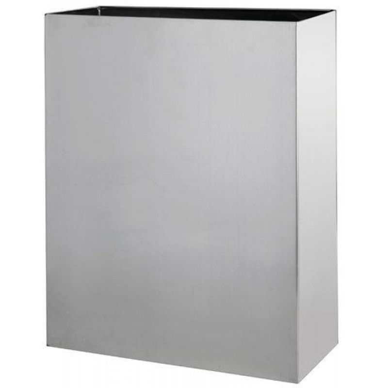 SAPHO Hranatý odpadkový koš závěsný 25l, leštěná nerez 125115041 SAPHO Hranatý odpadkový koš závěsný 25l, leštěná nerez 125115041
