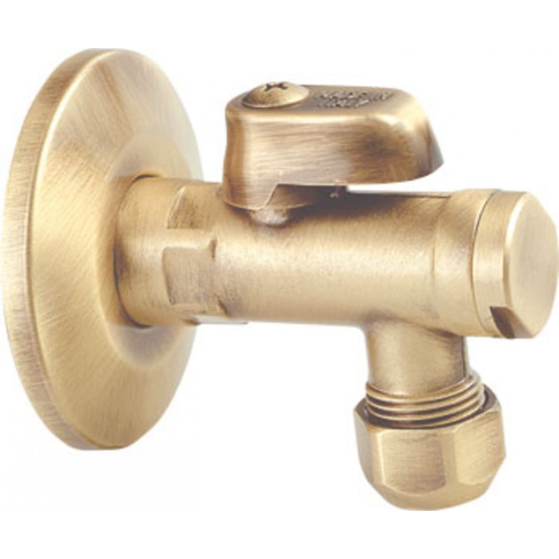 SAPHO Rohový ventil s matkou, 1/2"x 3/8", bronz 2020BRO SAPHO Rohový ventil s matkou, 1/2"x 3/8", bronz 2020BRO