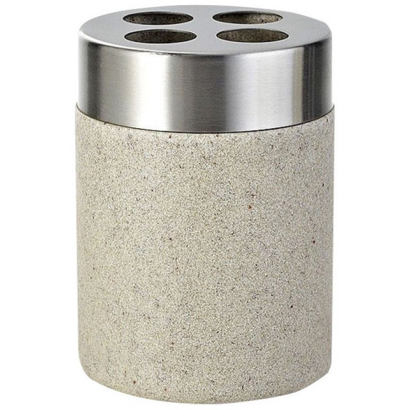 SAPHO STONE držák kartáčků na postavení, béžová