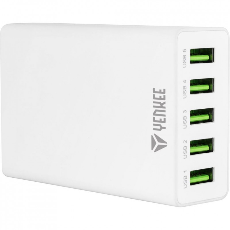 YENKEE YAC 3005WE USB nabíječka 5port 8A 30015712 YENKEE YAC 3005WE USB nabíječka 5port 8A 30015712