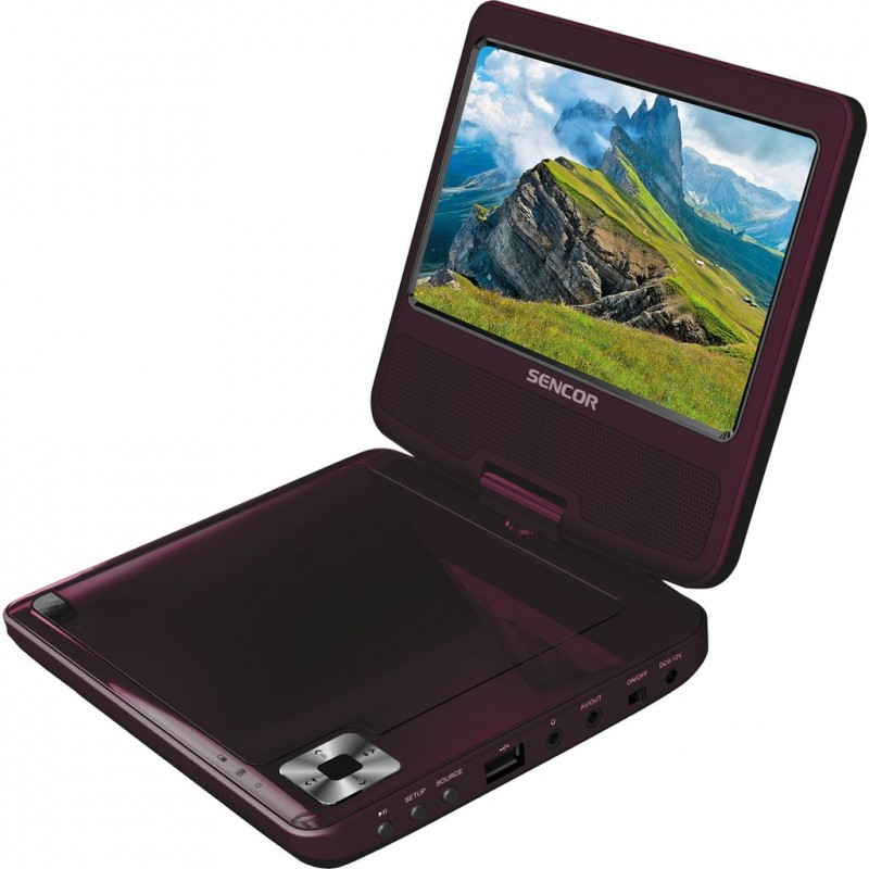 SENCOR SPV 2722 DARK ROSE přenosné DVD 35048628 SENCOR SPV 2722 DARK ROSE přenosné DVD 35048628