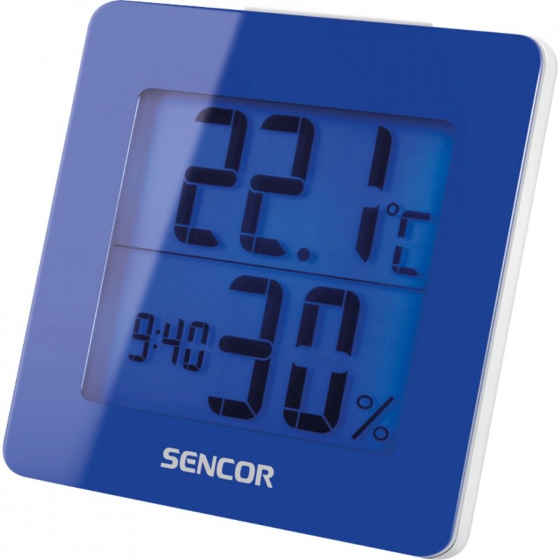 SENCOR SWS 1500 BU teploměr s hodinami a budíkem modrý 35049761 SENCOR SWS 1500 BU teploměr s hodinami a budíkem modrý 35049761