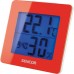 SENCOR SWS 1500 RD teploměr s hodinami a budíkem červený 35049763