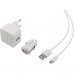 SENCOR KIT SCO 516-000WH USB kabel, nabíječka bílá 1M/WALL/CAR 30015740