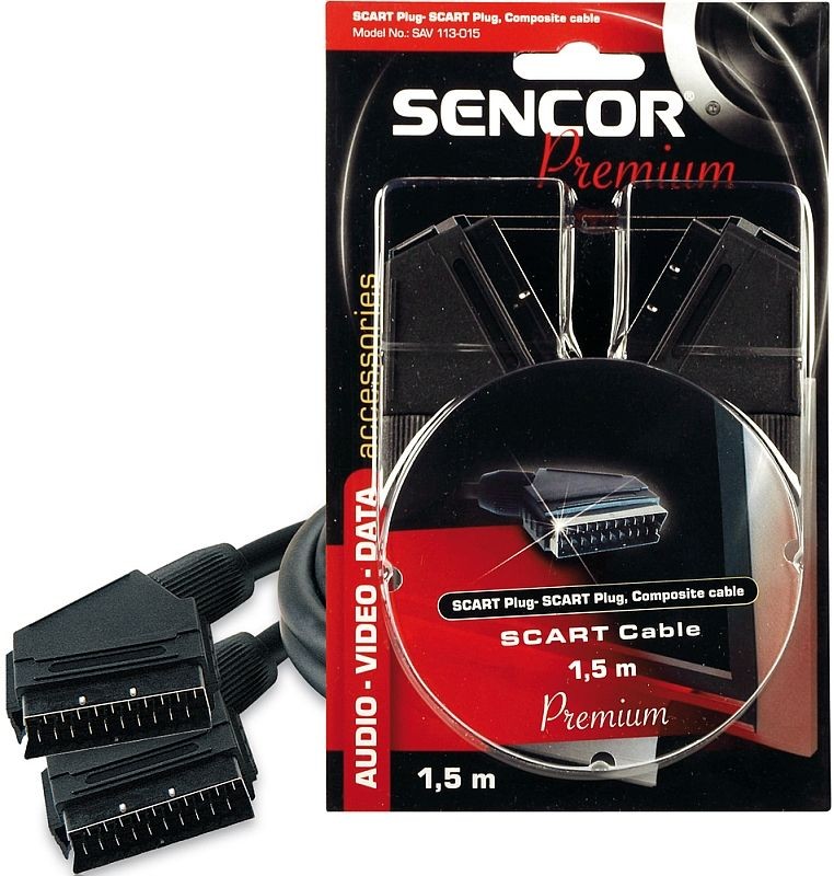 SENCOR AV kabel SAV 113-008 SCART M-SCART M 21P P 35020201