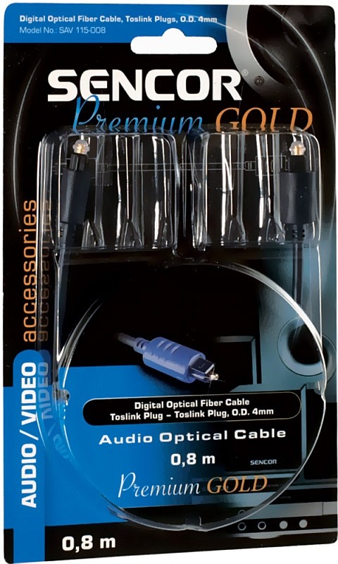 SENCOR AV kabel SAV 115-008 Opt.k.Toslink M-M PG 35020207