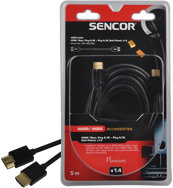 SENCOR AV kabel SAV 166-050 HDMI M-M 5m v1.4 P 35039915