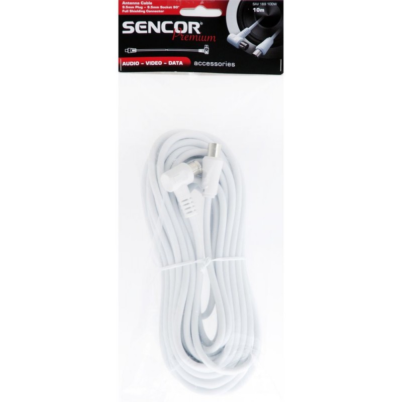 SENCOR SAV 169-100W antenní koaxiální kabel M-F 90° 35039755