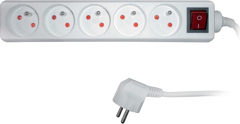 SENCOR SPC 29 prodlužovací kabel 2m/5 3×1,0mm s vypínačem 35030729