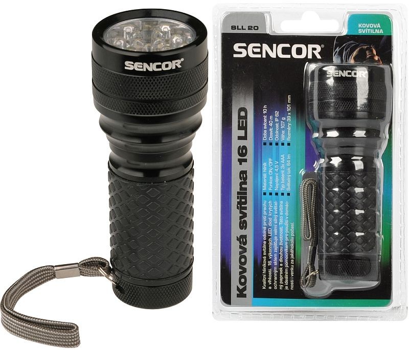 SENCOR SLL 20 Svítilna ALU 16LED 3xAAA 35032994 SENCOR SLL 20 Svítilna ALU 16LED 3xAAA 35032994