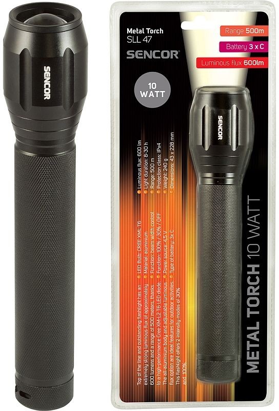 SENCOR SLL 47 Svítilna PROFI 10 WATT 3xC 50001242