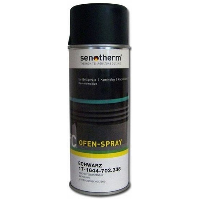 Senotherm Žáruvzdorná barva ve spreji - černá 400 ml - spray 400 ml, černá Senotherm Žáruvzdorná barva ve spreji - černá 400 ml - spray 400 ml, černá
