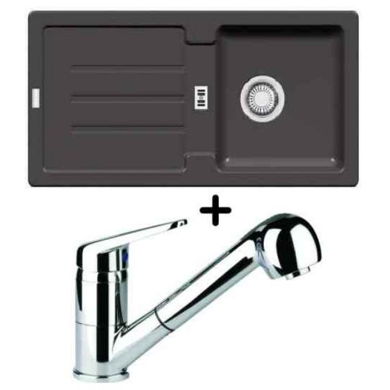 Franke SET G26 granitový dřez STG 614 grafit + dřezová baterie FC 9547.031 Franke SET G26 granitový dřez STG 614 grafit + dřezová baterie FC 9547.031