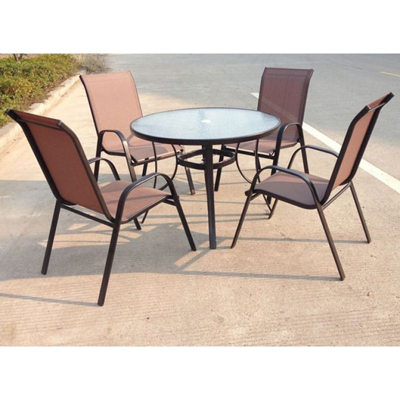 PROMÁČKLÝ OBAL SHARKS SET zahradního nábytku Jasin - Bronz Design SA011 - PLNĚ FUNKČNÍ