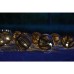 SHARKS 10 LED solární osvětlení - rattan koule SA118