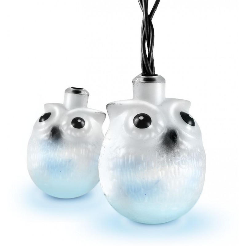 SHARKS Zahradní solární LED světelný řetěz Sovičky SA082