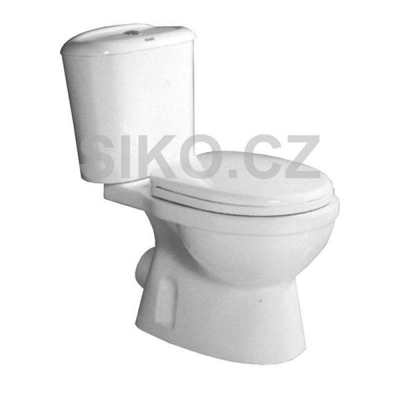 SIKO WC kombi zadní odpad vč. tvrzeného sedátka a armatury