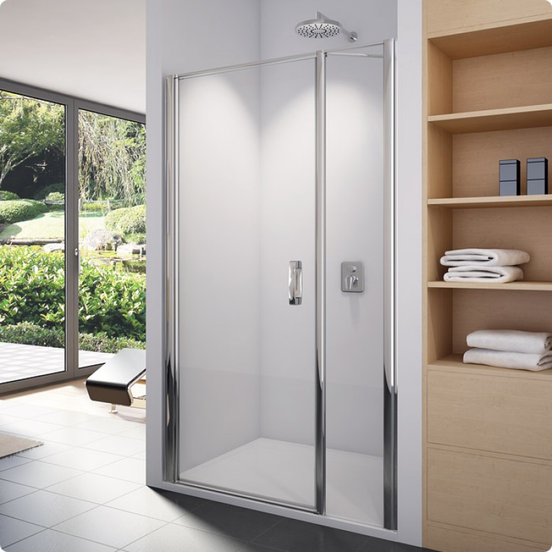 RONAL SL31 Swing-Line jednokřídlé dveře + stěna, 120 cm, barva*/čiré sklo SL1311200SF07