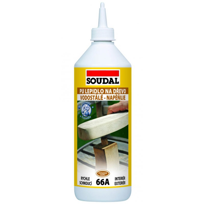 SOUDAL 66A polyuretanové lepidlo na dřevo 250 ml SOUDAL 66A polyuretanové lepidlo na dřevo 250 ml