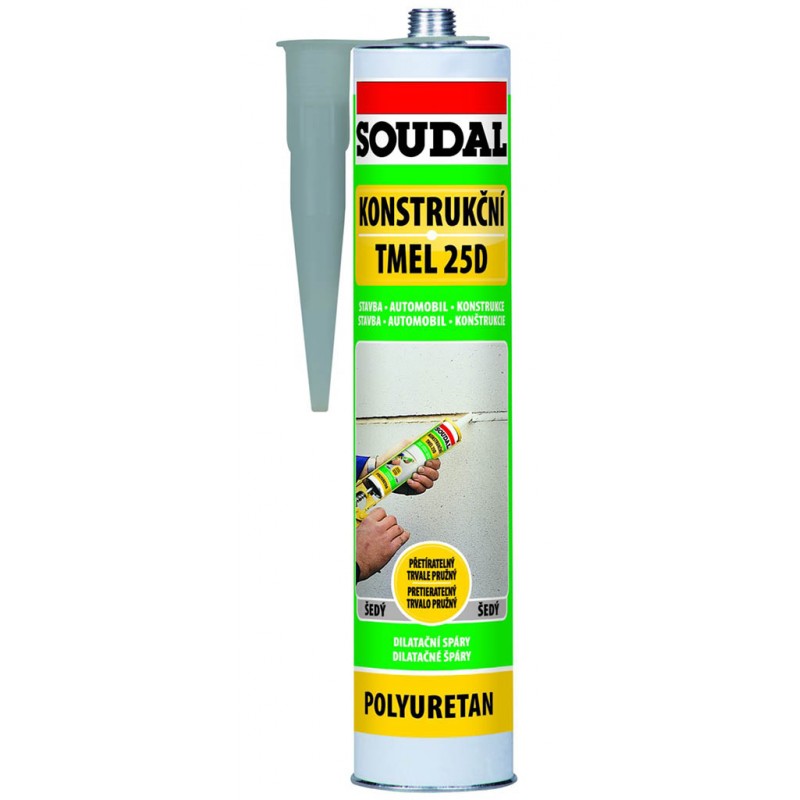 SOUDAL 25D konstrukční tmel 310 ml, šedá (polyuretanový) SOUDAL 25D konstrukční tmel 310 ml, šedá (polyuretanový)