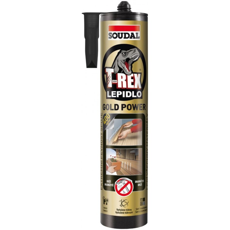 T-REX GOLD POWER vysokopevnostní lepidlo 290 ml T-REX GOLD POWER vysokopevnostní lepidlo 290 ml