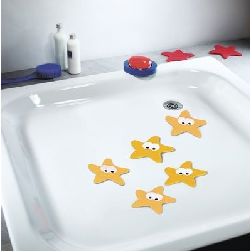 SPIRELLA STARFY Bezpečnostní dekorace do vany 5 ks orange 1011357