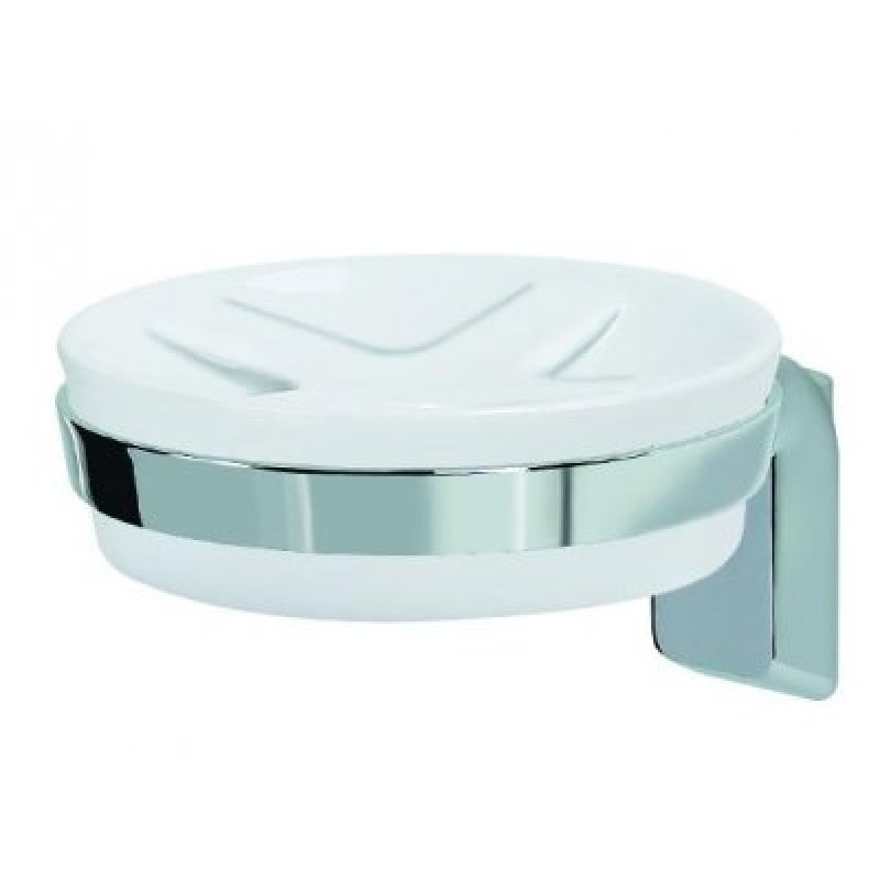 SPIRELLA MAX-LIGHT Mýdlenka s držákem porcelán/chrom 1011895 SPIRELLA MAX-LIGHT Mýdlenka s držákem porcelán/chrom 1011895