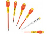 STANLEY 0-65-443 FatMax 6dílná sada šroubováků izolovaných 1000V (paralelní/Pozidriv)
