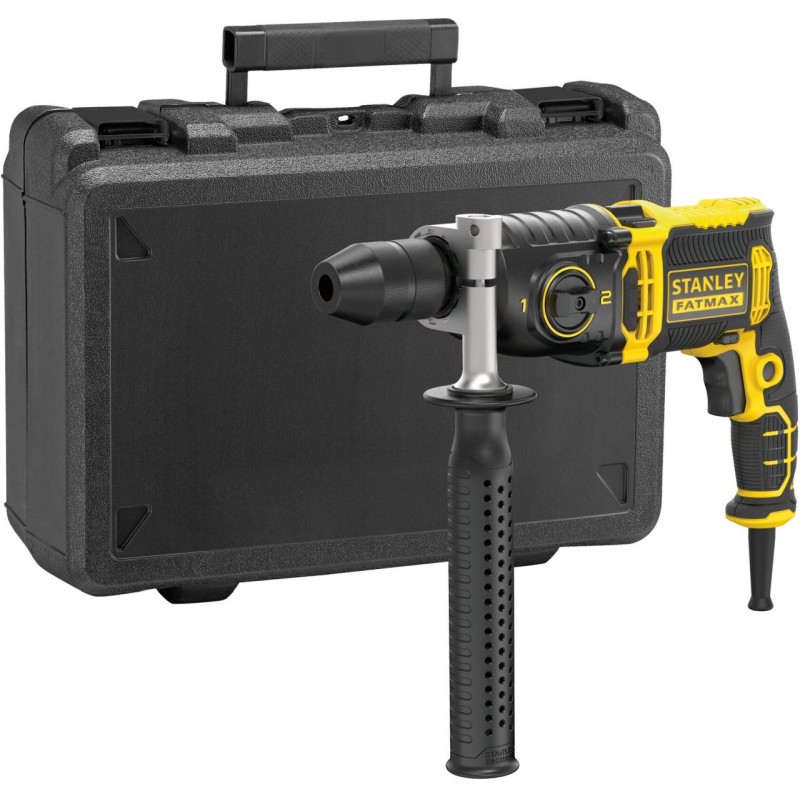 STANLEY FMEH1100K FatMax Příklepová dvourychlostní vrtačka (1100W/13mm), kufr STANLEY FMEH1100K FatMax Příklepová dvourychlostní vrtačka (1100W/13mm), kufr