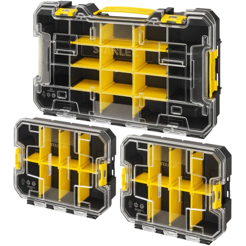 STANLEY FMST61150-1 FatMax Pro-Stack Sada 3 organizérů (2/3 + 2x1/3) STANLEY FMST61150-1 FatMax Pro-Stack Sada 3 organizérů (2/3 + 2x1/3)