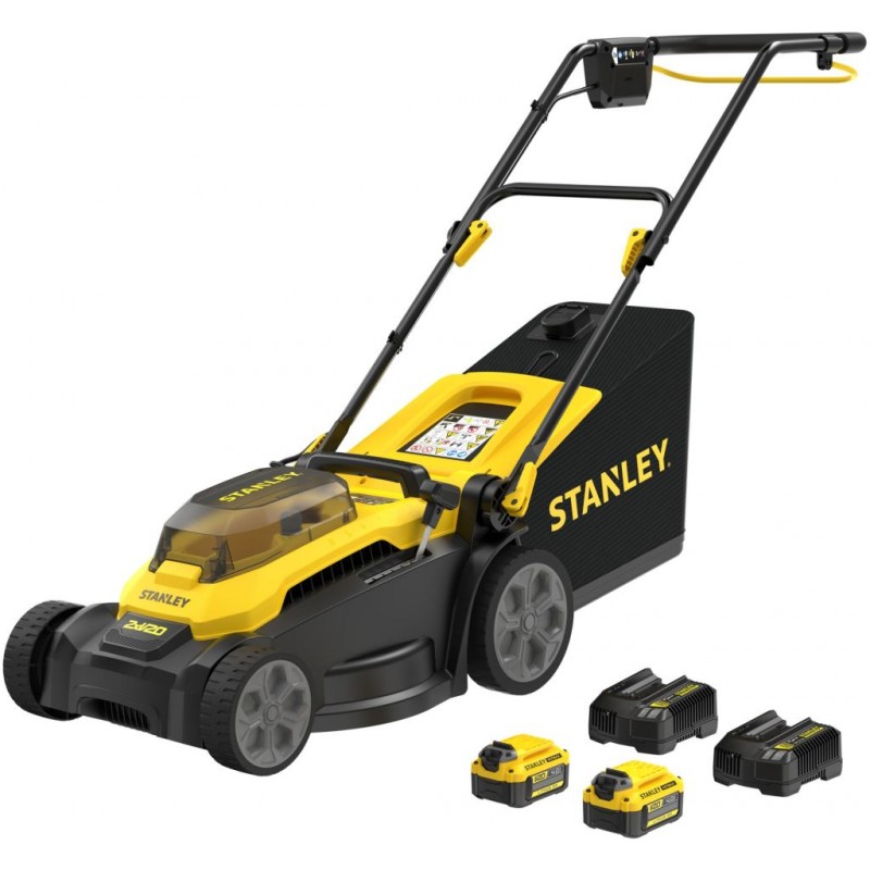 STANLEY SCMWP3701M2 FatMax V20 Aku sekačka na trávu (37cm/2x18V/2x4,0Ah) STANLEY SCMWP3701M2 FatMax V20 Aku sekačka na trávu (37cm/2x18V/2x4,0Ah)