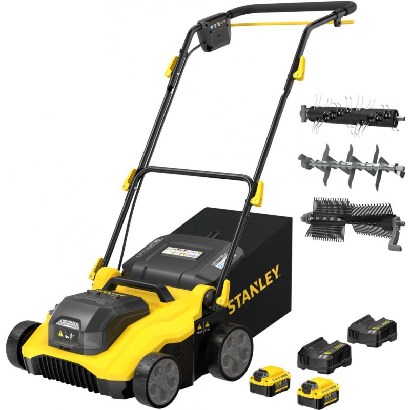 STANLEY SCOEP3801M2 FatMax V20 Aku vertikutátor (38cm/2x18V/2x4,0Ah) STANLEY SCOEP3801M2 FatMax V20 Aku vertikutátor (38cm/2x18V/2x4,0Ah)